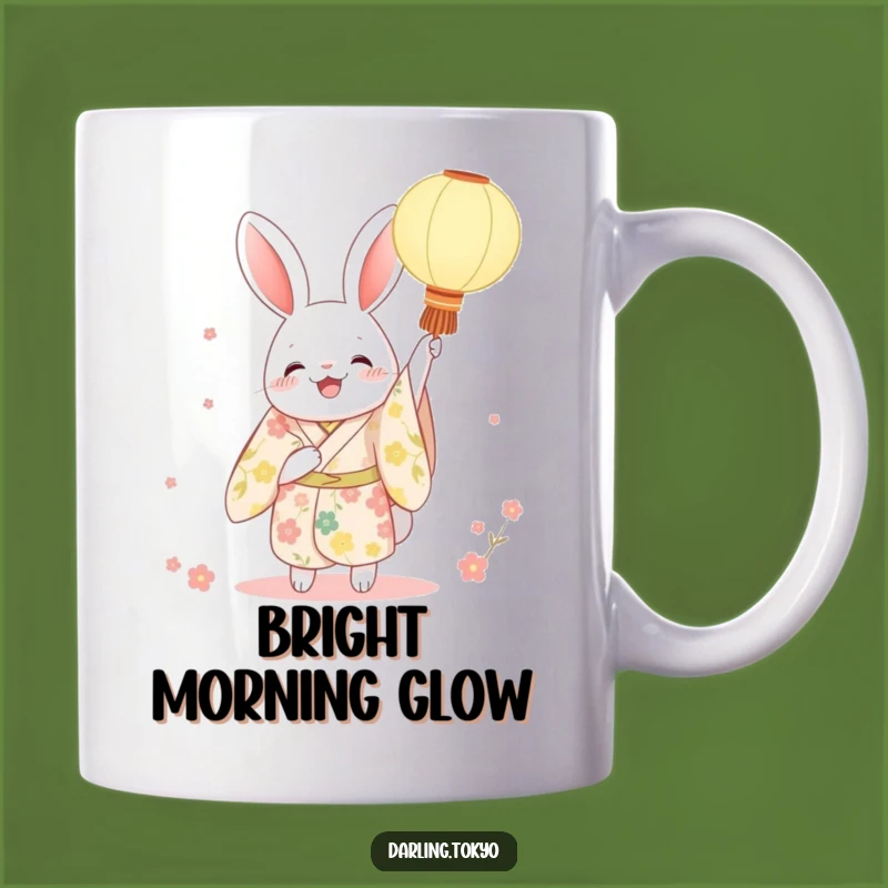 Funny Rabbit Kimono Mug - Festive Japanese Gift for Joyful Mornings