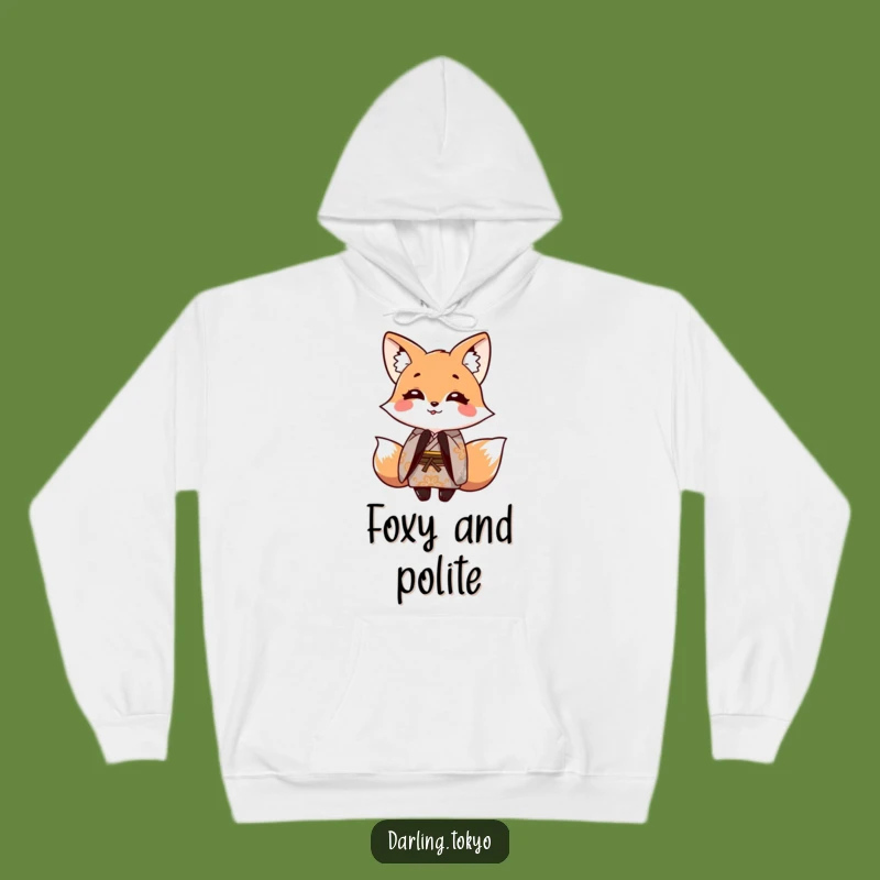 Cozy Funny Fox Kimono Hoodie: Warm & Playful Bowing Character Gift