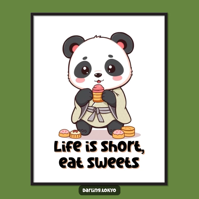 Free Printable Panda Kimono Wall Art: Sweet Wobbles for Your Playful Decor