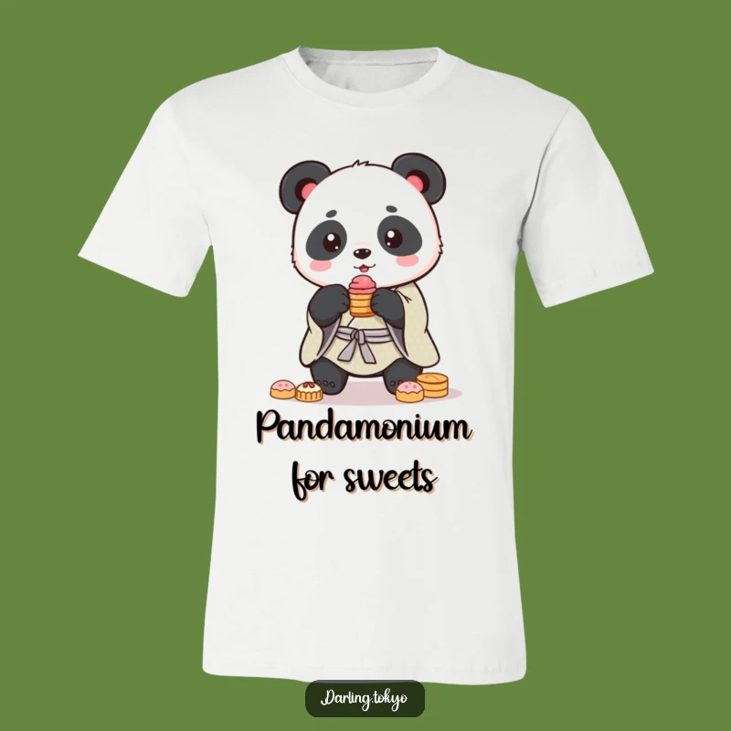 Funny Panda Kimono T-Shirt: Balancing Sweets Tee Gift